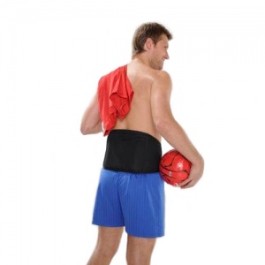 Hotties Black Sports Heated Back Wrap